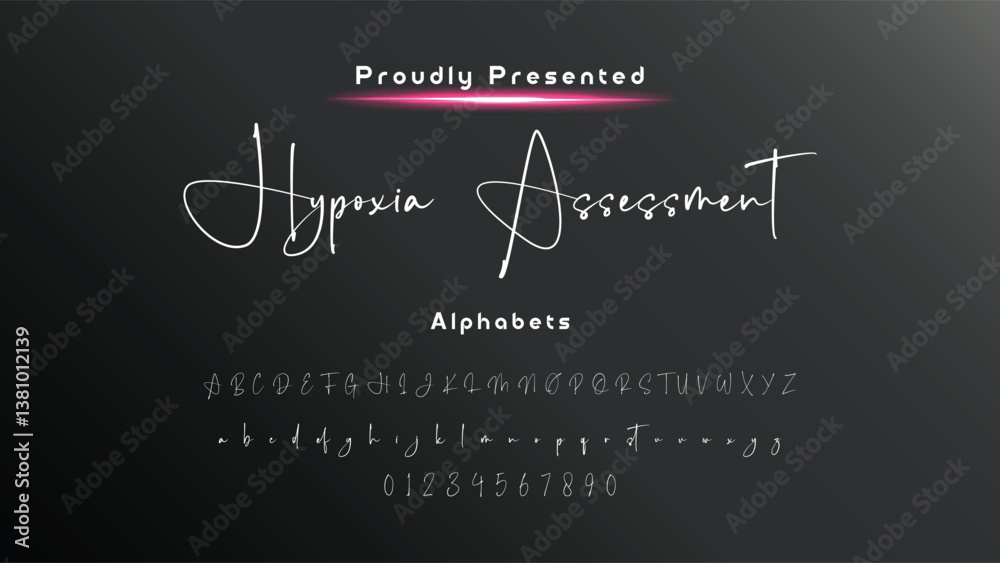 Fototapete bold and script alphabets. vector font duo