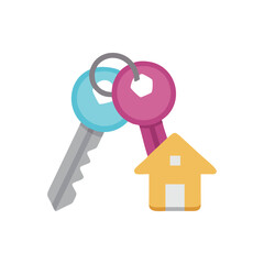  House Keys Icon for Home Ownership