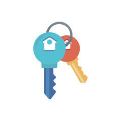  House Keys Icon for Real Estate Transactions