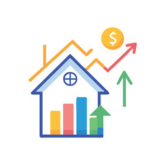  House Price Trends Icon for Financial Planning