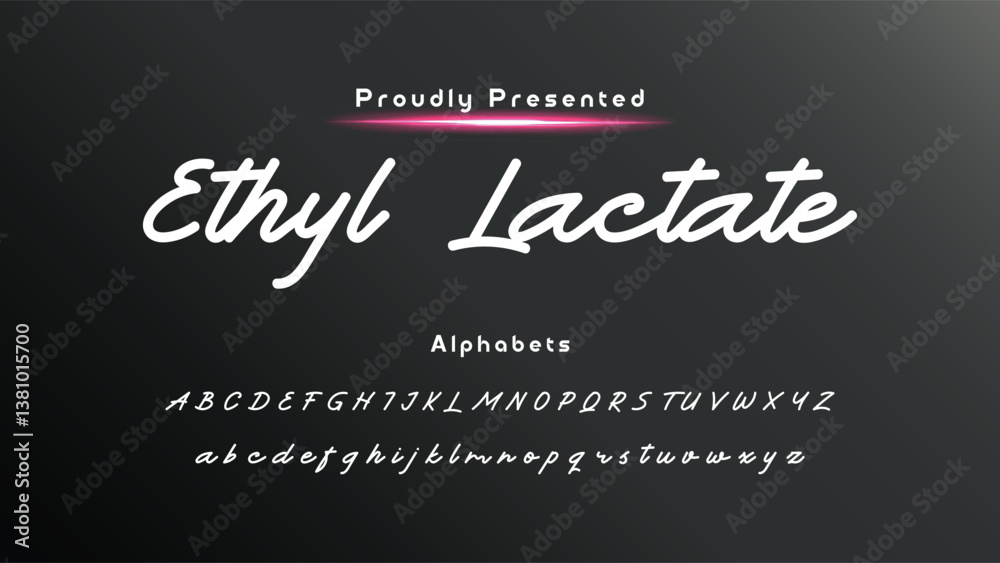 Fototapete bold and script alphabets. vector font duo