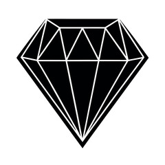 diamond on black background