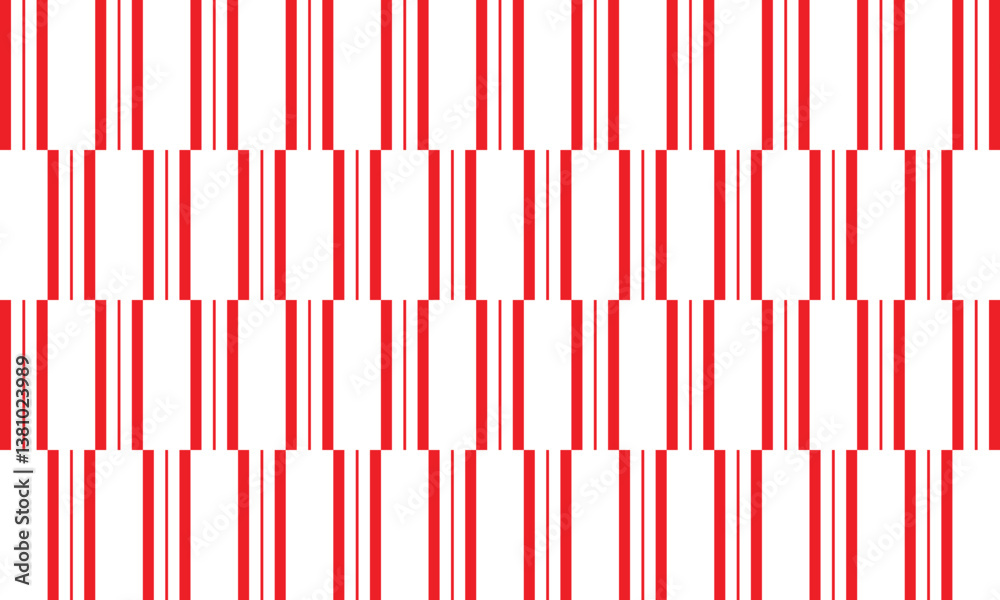Aufkleber abstract geometric red vertical big small irregular line pattern can be used background, banner, pos