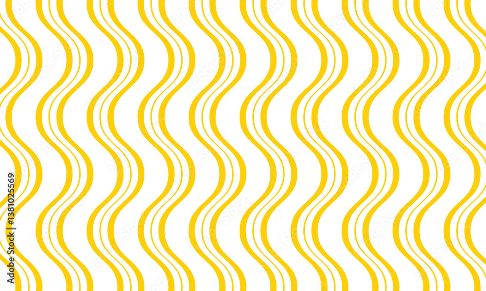 Poster abstract geometric yellow vertical big small smooth wave line pattern can be used background, banner
