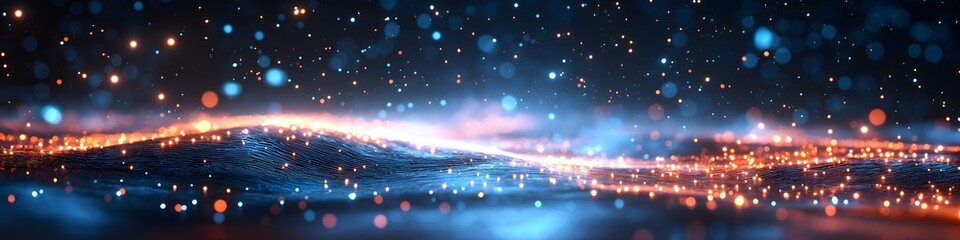 Glowing Nebula Landscape