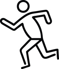 running man vector art design.