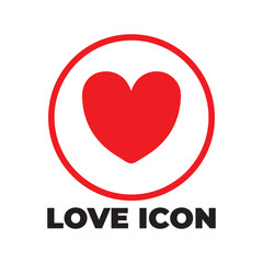 Red heart on white background. Vector illustration eps 10