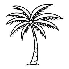 Obraz premium palm tree silhouette