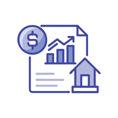  Dynamic Property Value Assessment Icon Design