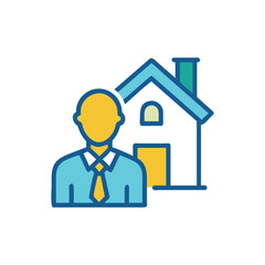  Dynamic Real Estate Broker Icon Design