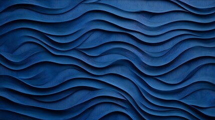 Obraz premium Elegant Flowing Blue Digital Wave Pattern Backdrop