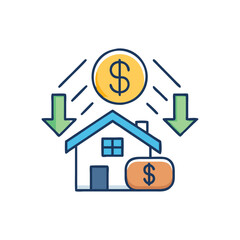  Real Estate Financing Icon for Investment Strategies