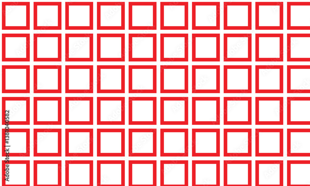 Aufkleber abstract geometric red rectangle frame grid pattern can be used background, banner, poster.