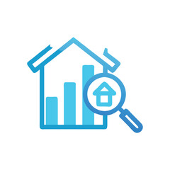  Real Estate Trends Analysis Icon for Market Research