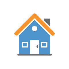 Fototapeta premium Residential Home Icon for Living Spaces