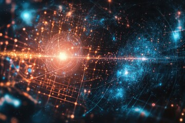 Cosmic energy flow through vibrant galaxies and interstellar patterns of light