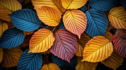 Fototapeta premium Autumn Leaves: A Symphony of Colors