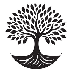 Tree icon Silhouettes Vector illustration design.