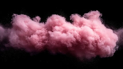 Fototapeta premium Abstract Pink Cloud Burst: A Study in Texture and Form