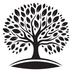 Tree icon Silhouettes Vector illustration design.