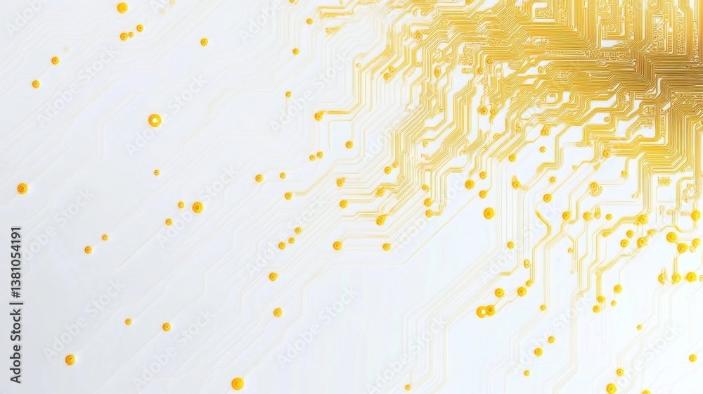 Poster Digital circuit patterns abstract art graphic design minimalist environment close-up view technology concept