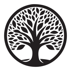 Tree icon Silhouettes Vector illustration design.