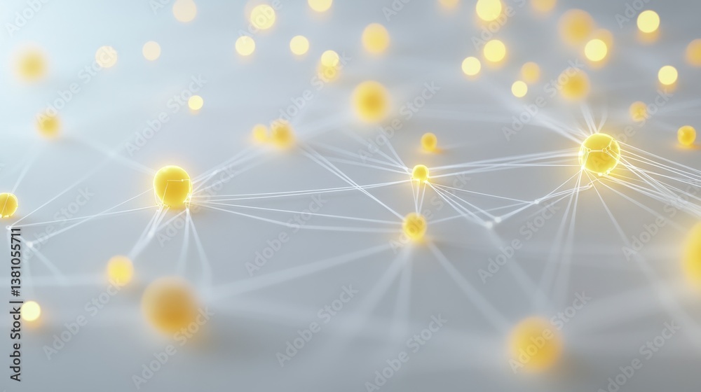 Poster exploring data connections digital space abstract visualization technology environment close-up view