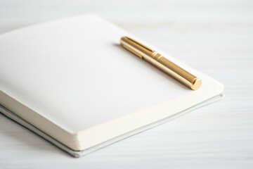 close-up of open journal with pen placed on it symbolizing unwritten dreams and unfulfilled ambitions lying ahead