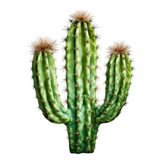 Naklejka premium Cactus Cut Out on transparent background