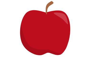 vector illustration of a apple, Fruit