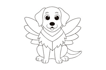 Christmas Dog Coloring Book  