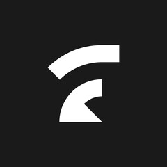 Fototapeta premium letter F logo