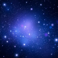 Obraz premium Blue shinye glittery bokeh background 