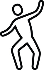 Dancing man vector art design