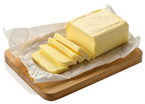 butter on transparent background