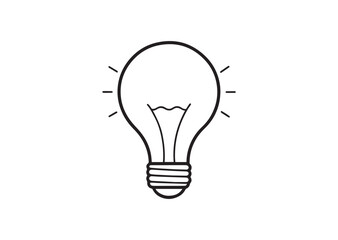 Bulb silhouette Vector
