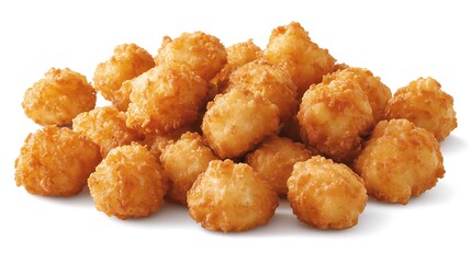Crispy, golden-brown, bite-sized balls