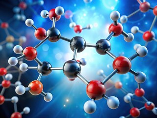 Obraz premium CH3CHO Acetaldehyde Chemical Structure Image