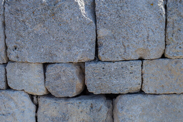 Stone wall close-up