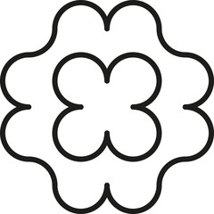 Merged circles forming a rounded abstract shape with smooth contours.