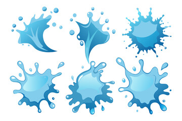water drops vector set
