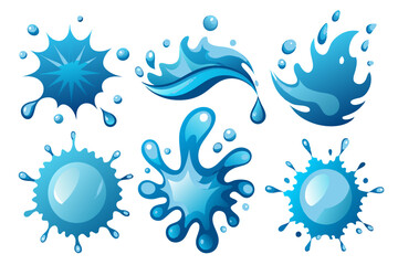water drops vector set