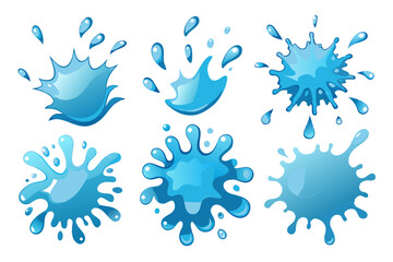 water drops vector set