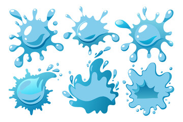 water drops vector set