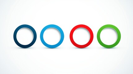 Colorful circular design elements for creative projects and decor inspiration