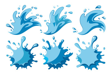 water drops vector set