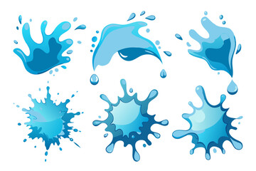 water drops vector set