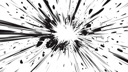 Abstract explosion graphic design element