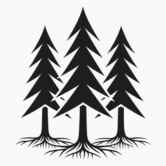 Obraz premium set of trees vector
