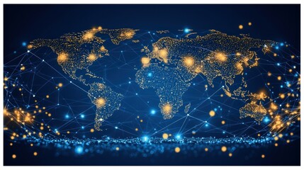 Global Network: A Visualization of Worldwide Connectivity